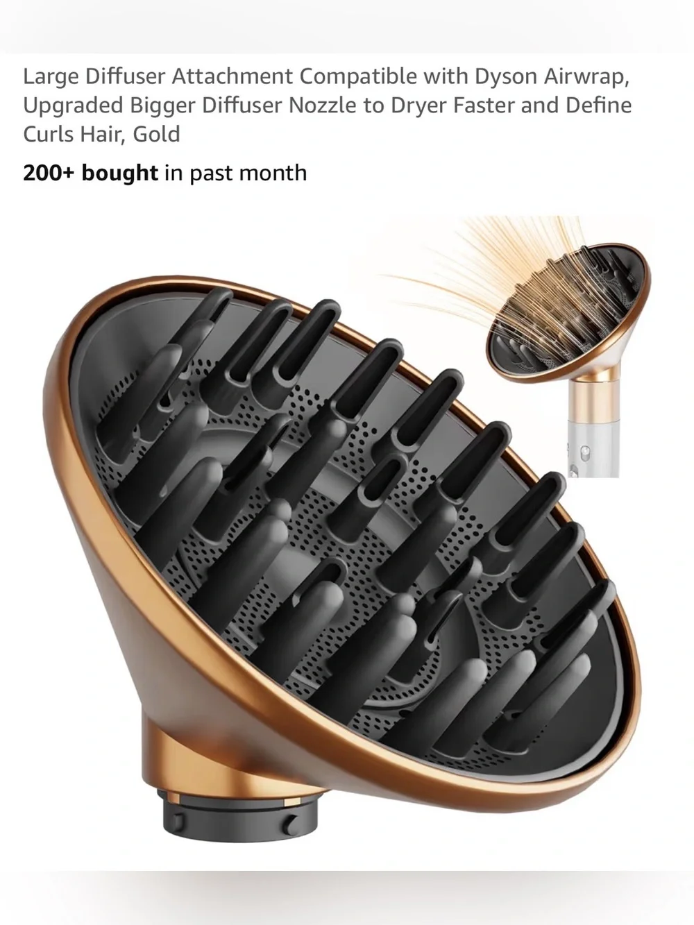 Diffuser attachment compatible with Dyson Airwrap. New in box